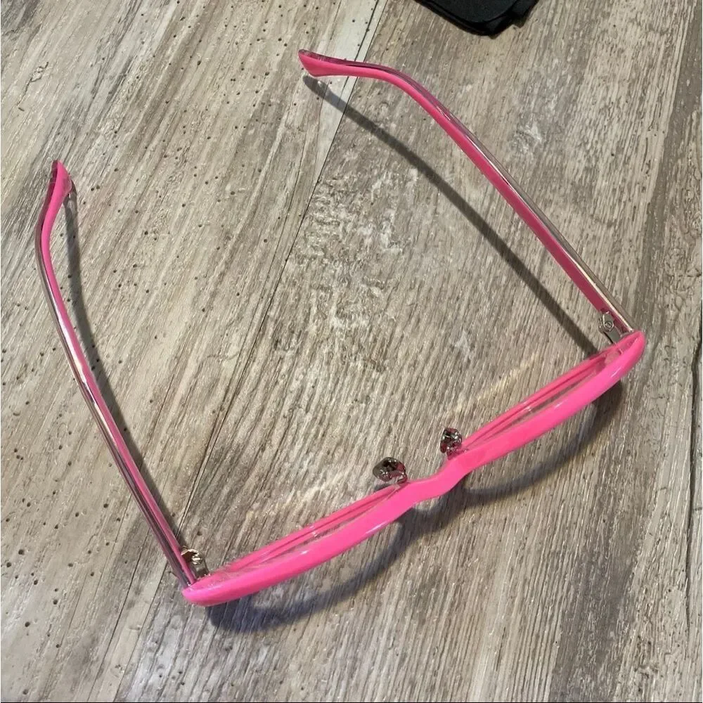 Zigi + Marais Pink Edit Neon Pink Blue Light Eye Glasses